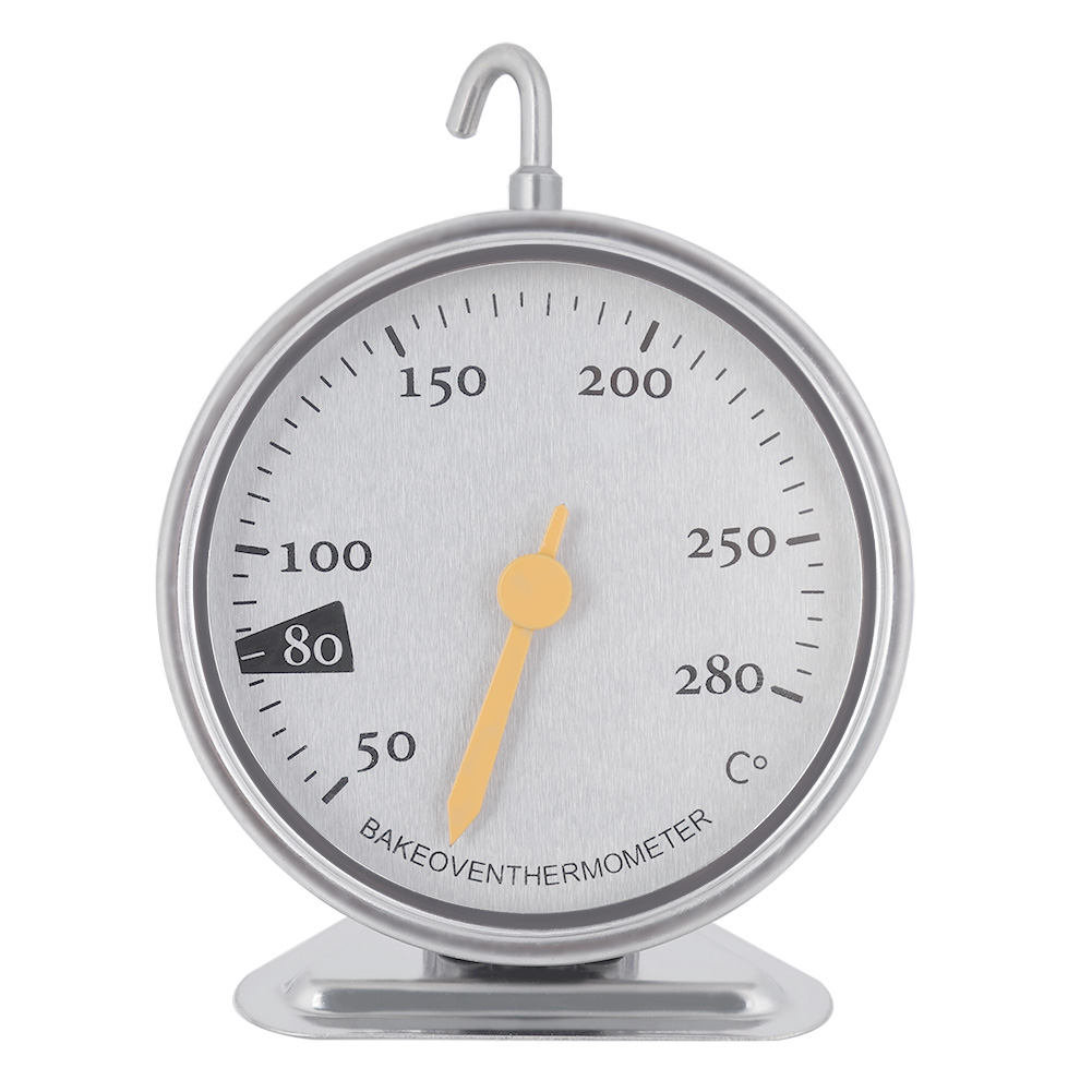 Ofenthermometer Aus Edelstahl, Großes Zifferblatt, Für Küchenöfen, Von 50 °c Bis 280 °c