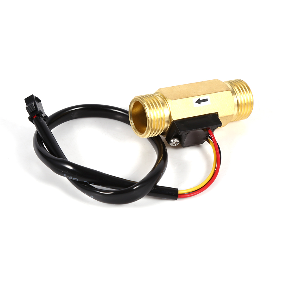 Neuer G1/2"-kupfer-hall-effekt-durchflusssensor Für Flüssigkeiten, Durchflussmesser 1-30 L/min