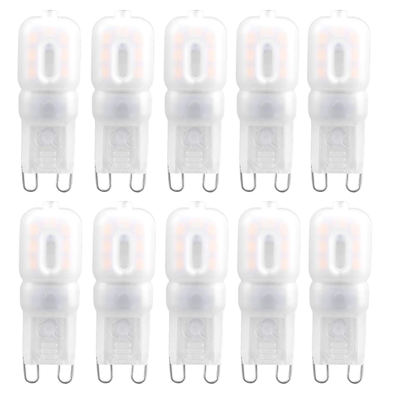 Packung Mit 10 G9 1,5w Led-lampen Für Deckenleuchten Im Haushalt, 14 Leds, Warmweiß (230v)