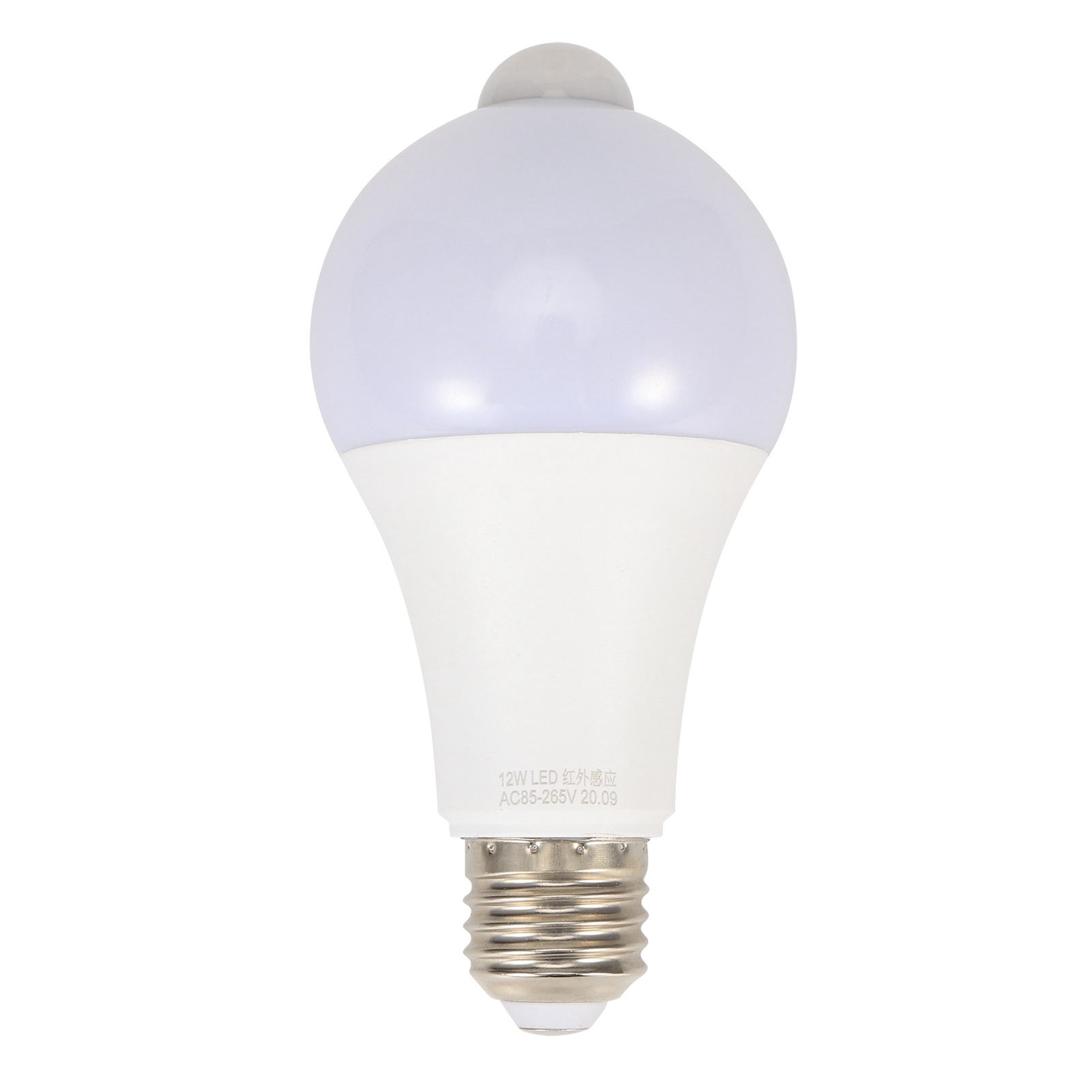 E27 Infrarot-bewegungsmelderlampe Für Flur, Balkon Oder Lagerhalle, 85–265 V, 12 W