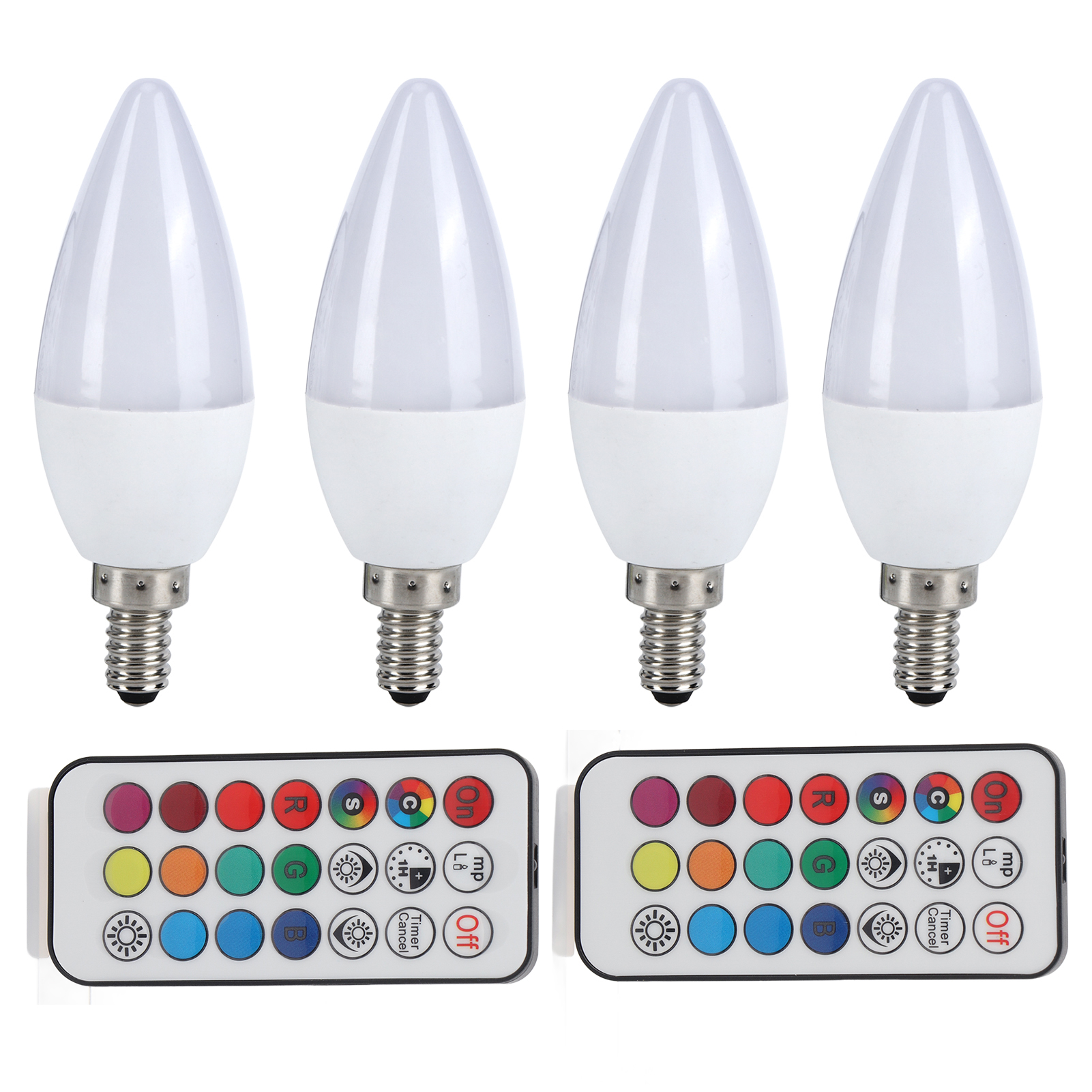 3w Rgb-kerzenbirne Mit Farbwechsel Und Fernbedienung Für Die Inneneinrichtung 85265v (e12 Rgb Reinweiß 6000k)