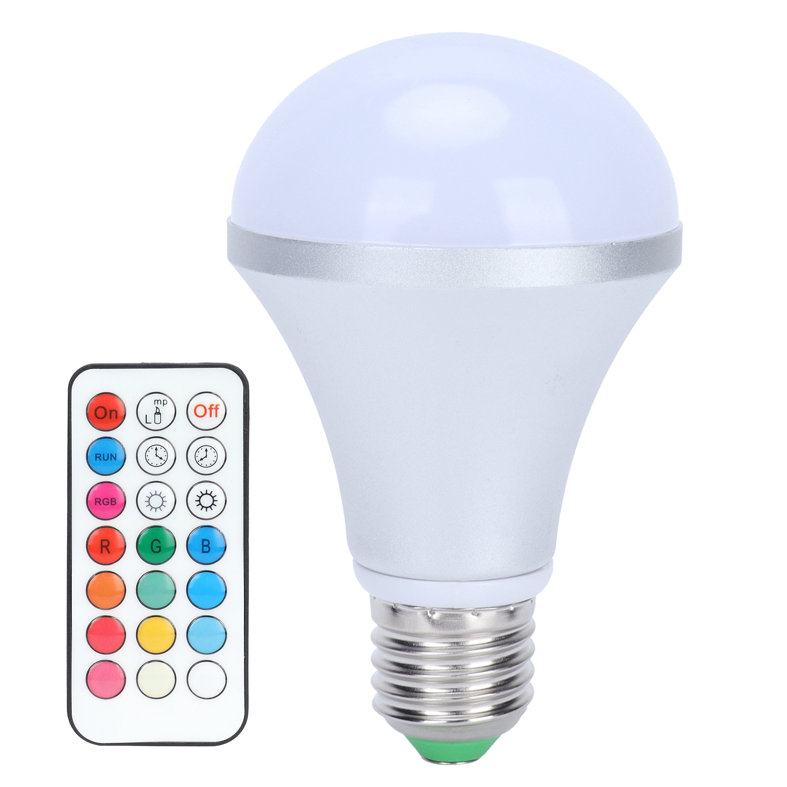 E27 Rgb-lampe, 16 Rgbw-farben Mit Fernbedienung Für Die Heimbeleuchtung, 85–265 V