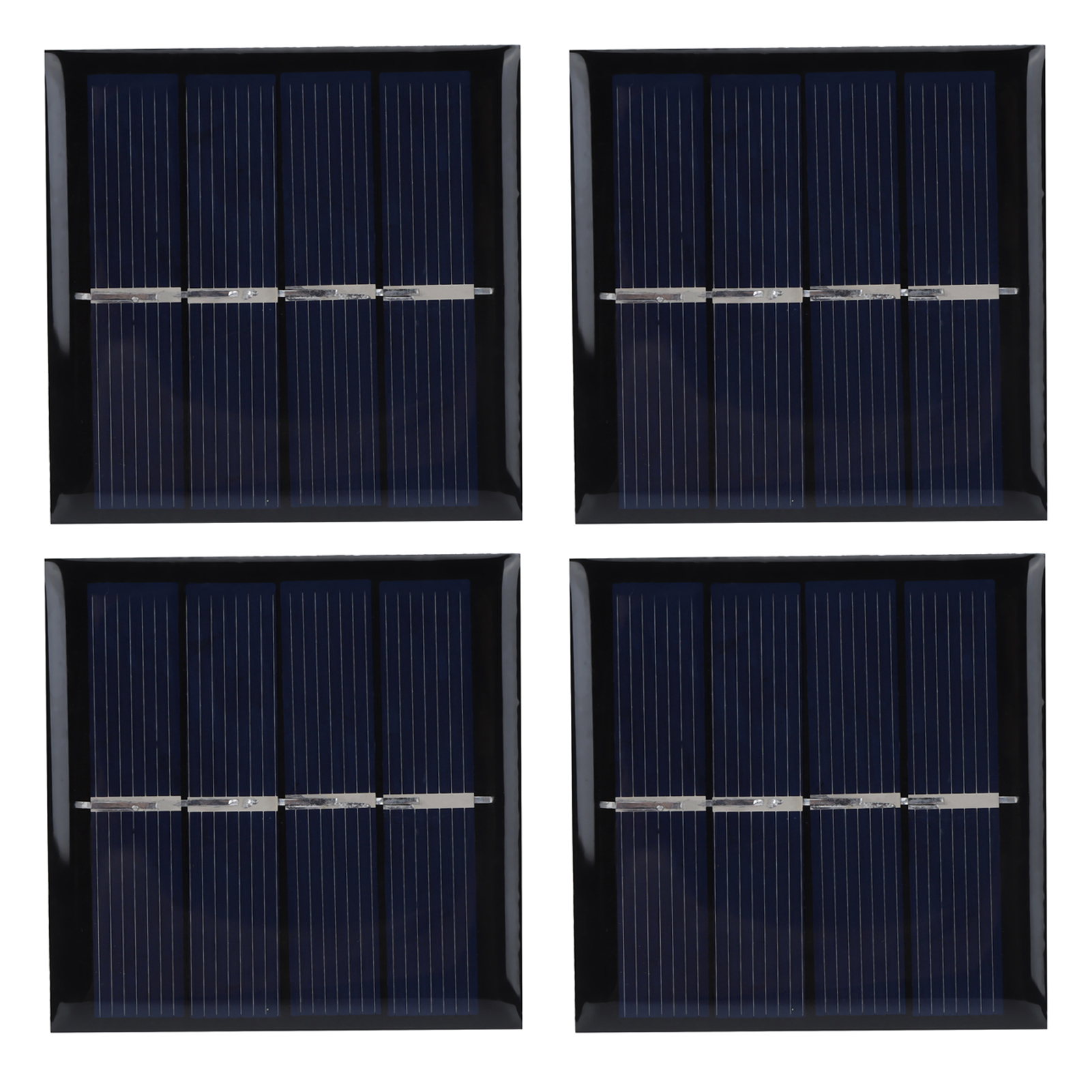 Set Aus 4 Pet 0,45w 2v 58 X 58mm Solarmodulen Mit Solarladegerät Und Ladezubehör Für Solarenergie.