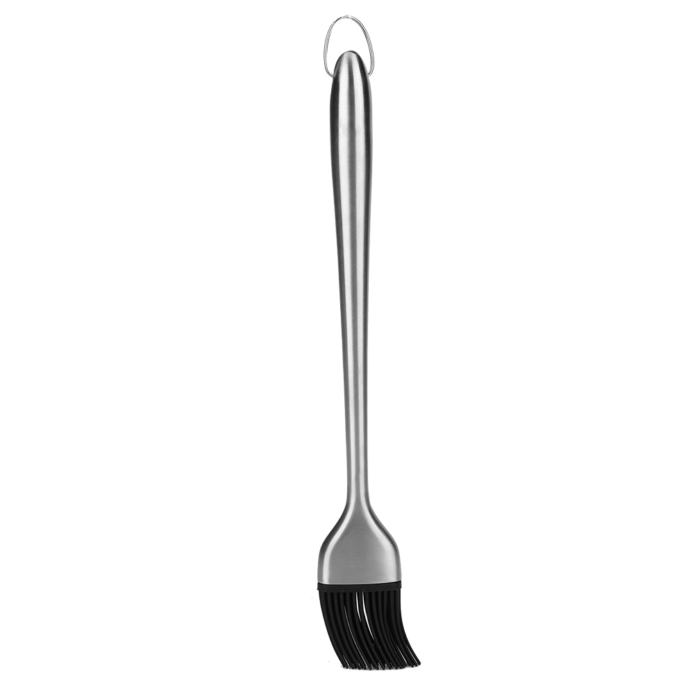 Grillpinsel Mit Edelstahlgriff Und Silikonkopf (30 Cm)