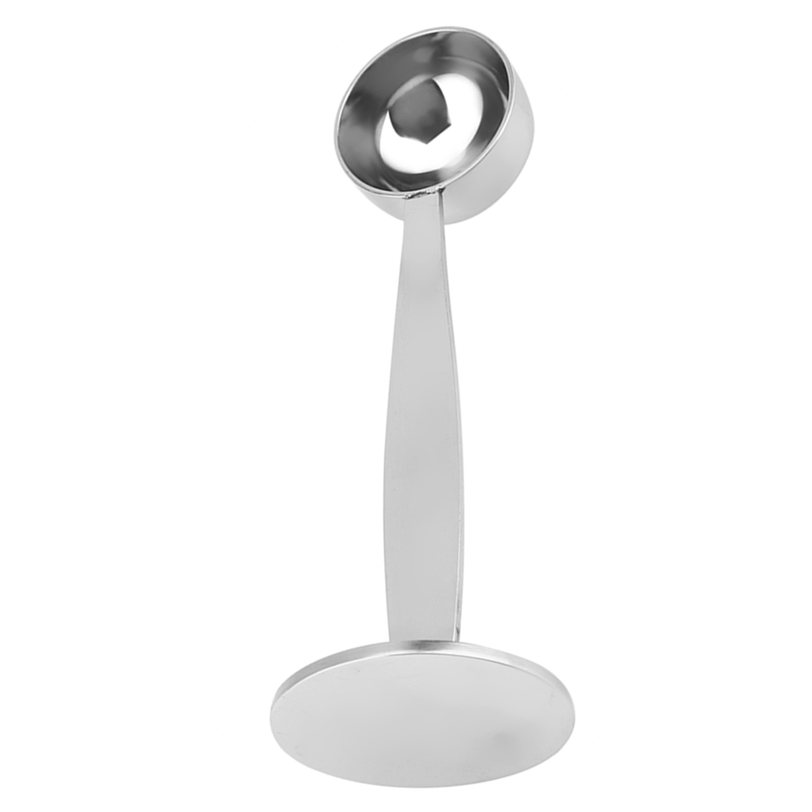 Doppelfunktionaler Messlöffel Aus Edelstahl Für Kaffeepulver: Stopfer Und Dosierer.