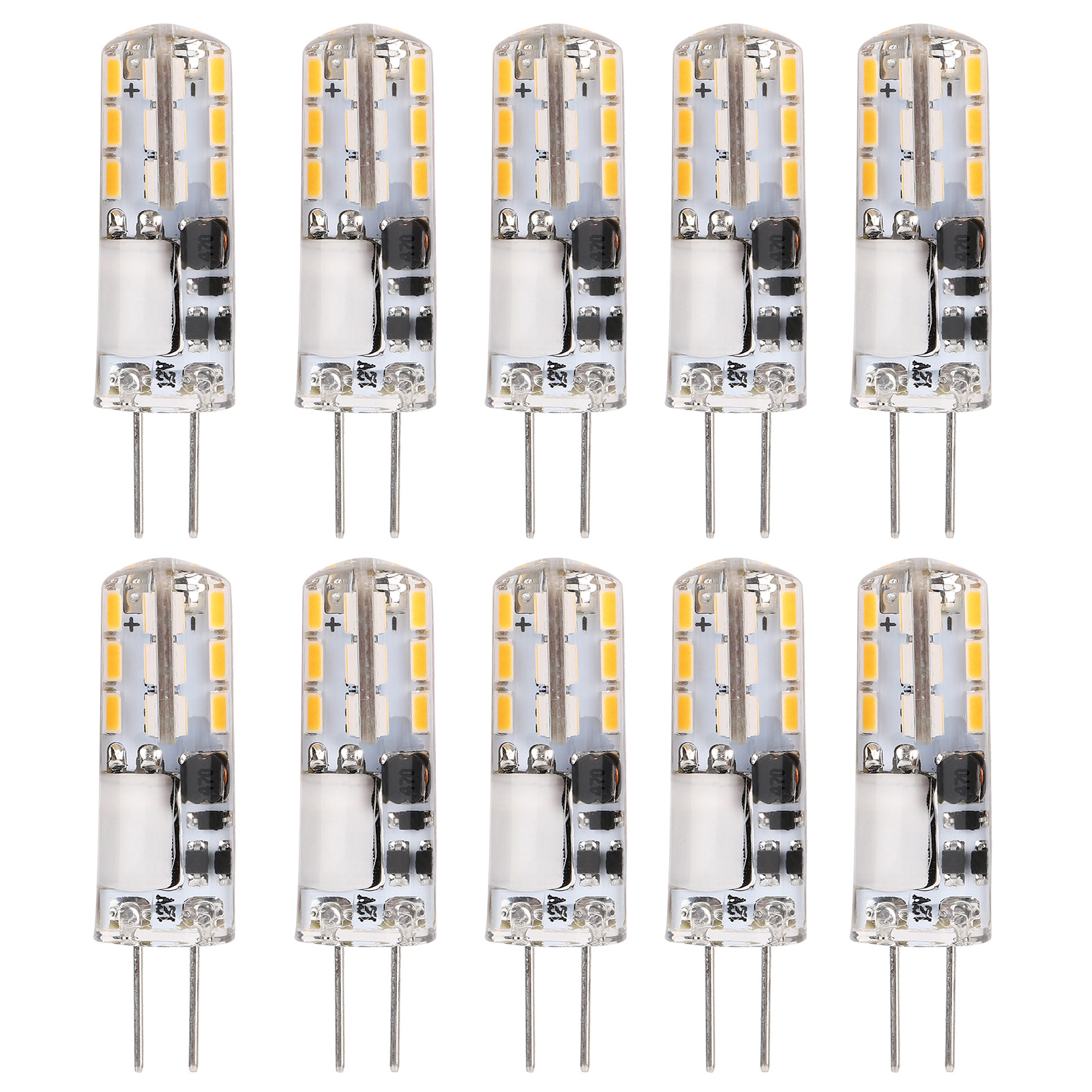 Packung Mit 10 G4 24 Led 1,2w Zweipol-led-lampen Für Decken- Oder Wandleuchten 12v