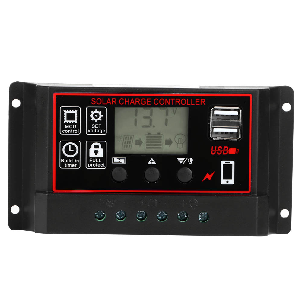 Intelligenter Digitaler Display-controller Für 12v/24v Solar-photovoltaikzähler, 5v Usb, 60a