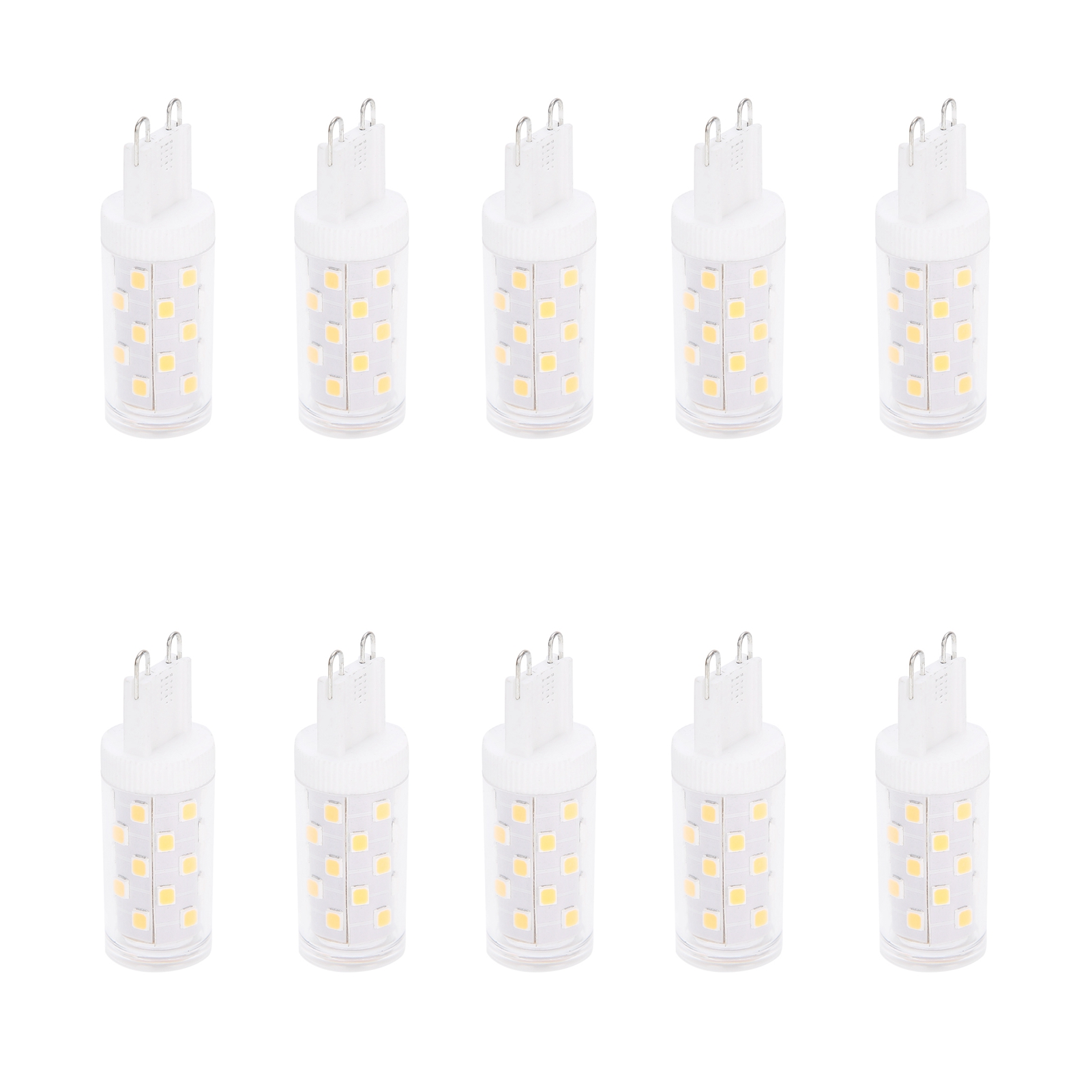 Packung Mit 10 G9 4w 33 Led-energiesparlampen Für Decken-, Wand- Oder Tischleuchten (warmweißes Licht)