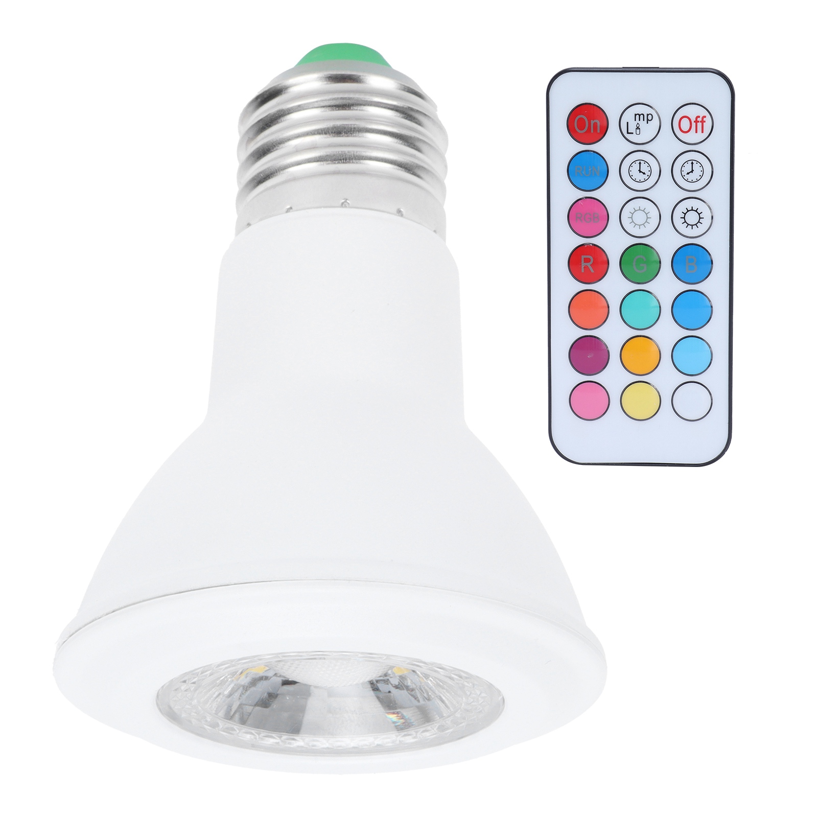 10-w-rgbw-strahler Mit Fernbedienung Und Timer, E27-farbwechsellampe, 85–265 V