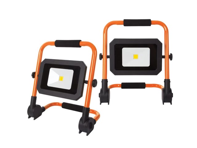 Setpoint - Led Baustrahler 2er Set Klappbar 1,5m Kabel (b 36, H 32, T 8 Cm) Ip65, 30 Watt