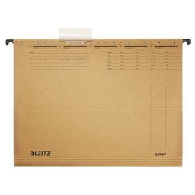 Leitz - Hängetasche Alpha® Din A4 250g/m² Natronkarton Recycelt Naturbraun 25 St./pack.