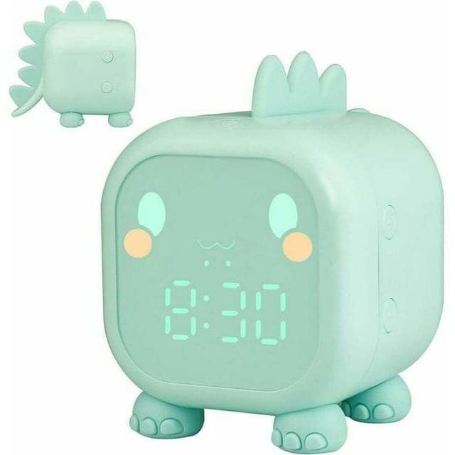 Jalleria - Kinderwecker Mädchen Jungen Leuchtender Dinosaurier Kinder Digitaler Wecker Lampe Nachtlicht Tag Nacht Kinder Kindergarten Wecker Einstellbare Lautstärke Mit Schlummer-countdown