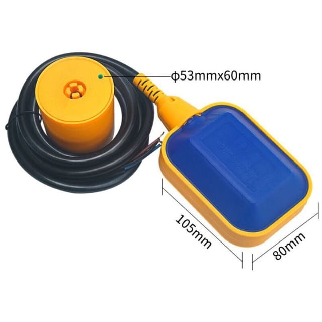 Jalleria - Schwimmerschalter Mit 2 M Kabel, 220 V 4 A Schwimmerschalter Steuert Automatisch Den Wasserstandsregler Der Wassertankpumpe