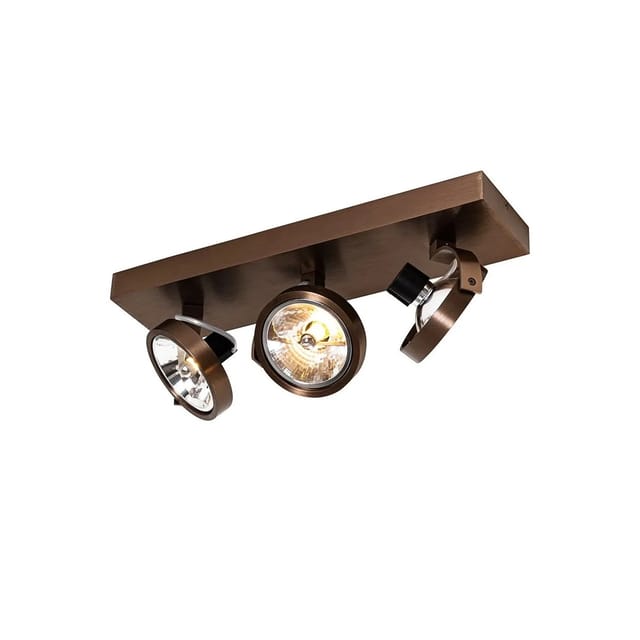 Design-spot Dunkelbronze Verstellbar 3-flammig - Go