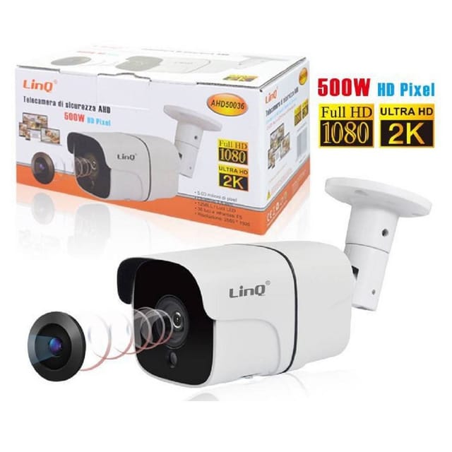 Trade Shop Traesio - Trade Shop - 3,6 Mm 500w 1080p Ahd Dvr Nachtsicht-überwachungskamera Ahd50036 -