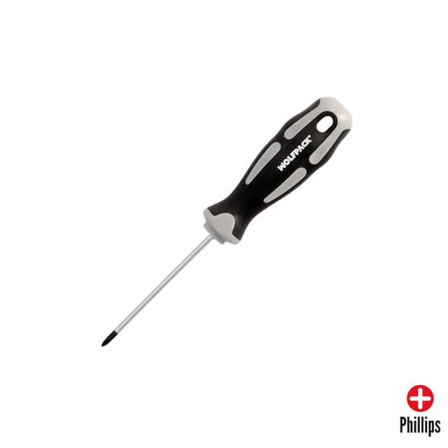 Kreuzschlitzschraubendreher Ph 0 Ø3,0 X 75 Mm S2-stahl Und Tpr-griff – Din5262