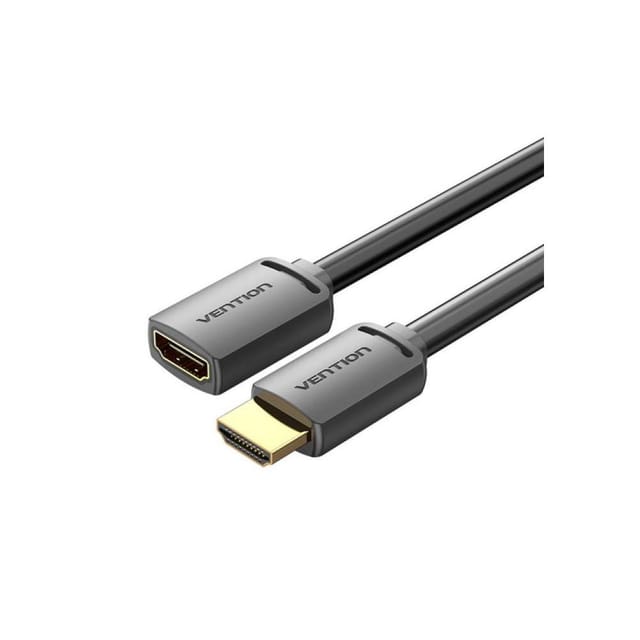 Vention - Kabel Hdmi 4k Verlängerungskabel Ahcbi/ Hdmi Male - Hdmi Female/ 3m/ Schwarz