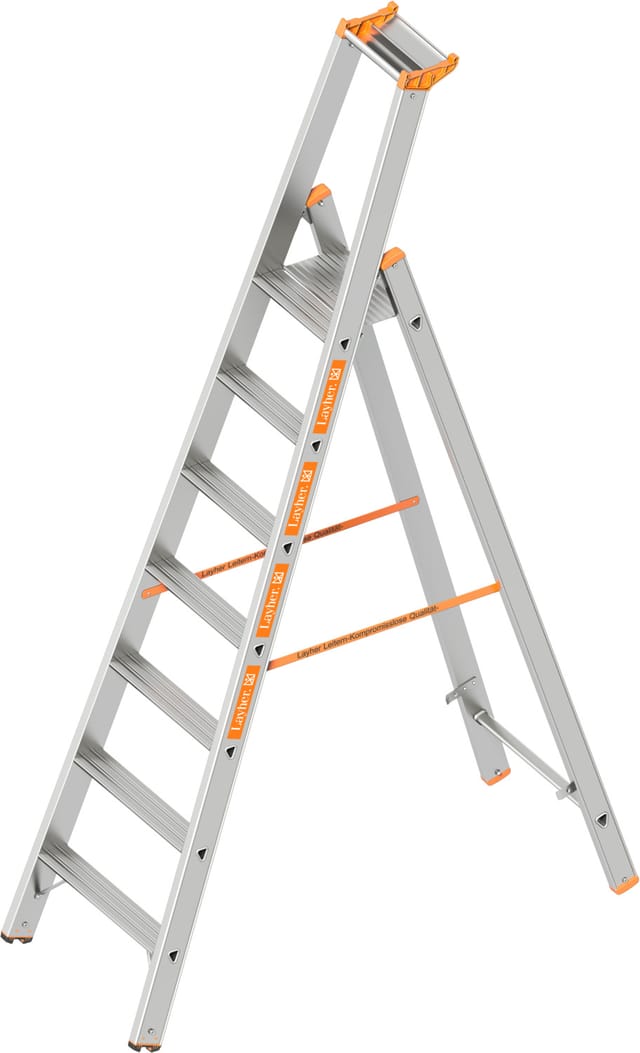 Layher Topic 1064 Stufenstehleiter 7 Stufen