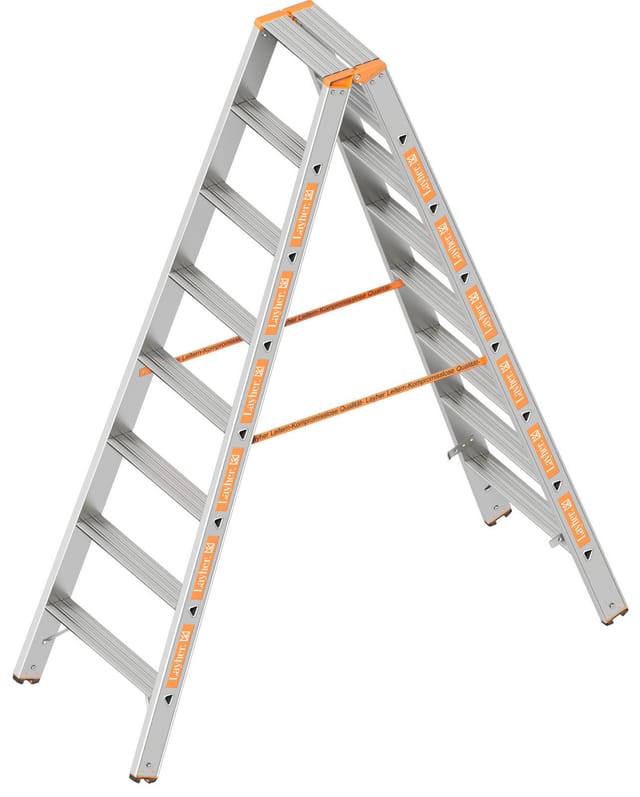 Le Topic - Stufen - Stehleiter 2x8 Stufen - Layher