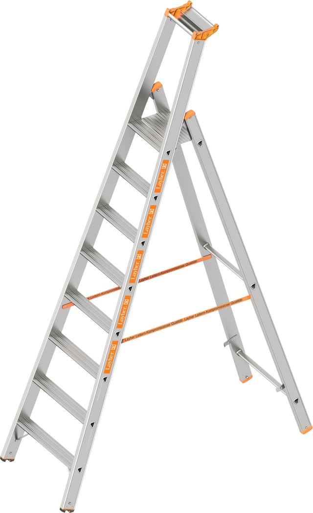 Layher Topic 1064 Stufenstehleiter 8 Stufen
