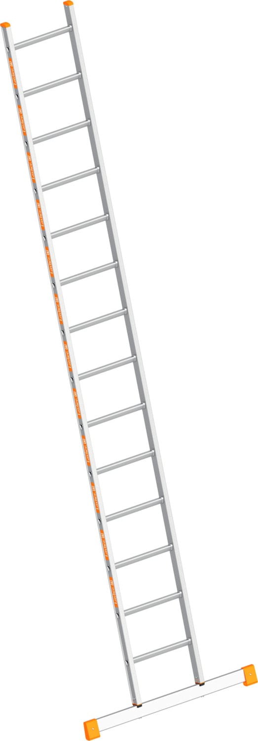 Layher Topic 1054 Anlegeleiter Mit Quertraverse 14 Sprossen