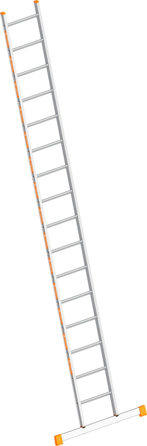 Layher Topic 1054 Anlegeleiter Mit Quertraverse 16 Sprossen