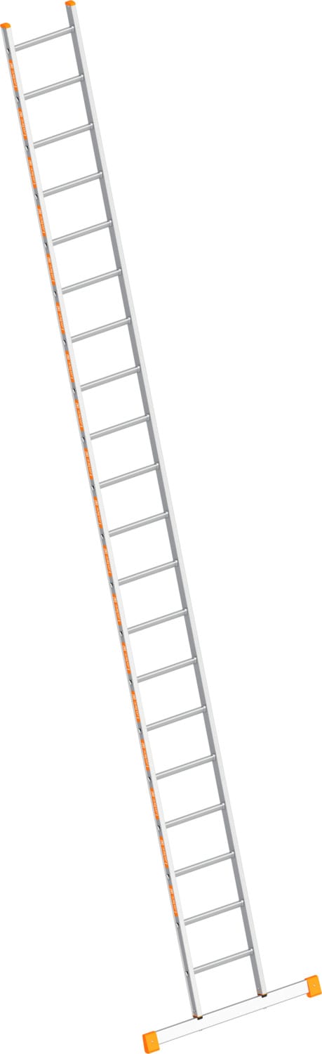 Layher Topic 1054 Anlegeleiter Mit Quertraverse 20 Sprossen