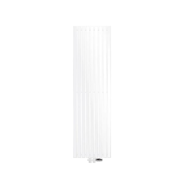 Luxebath - Ecd Germany Stella Design Paneelheizkörper Mittelanschluss 480 X 1600 Mm Weiß Mit Anschlussgarnitur Inkl. Thermostat Durchgang Boden Weiß - Flach Einlagig Vertikal - Heizkörper Badheizkörper Heizung
