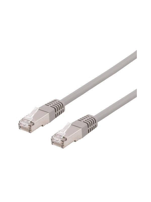 Deltaco patch cable - 30 cm - grey - Grau - 03m