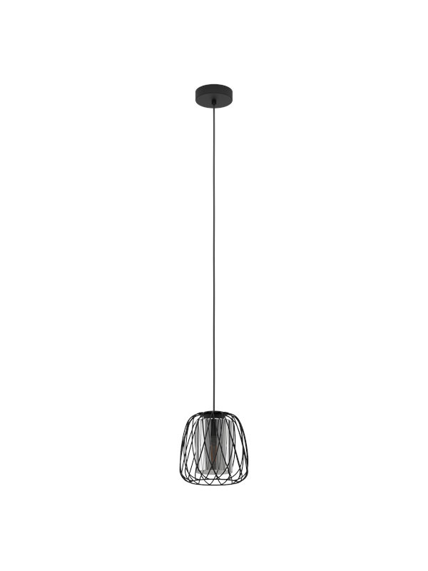 EGLO FLORESTA Hngeleuchte schwarz-transparent