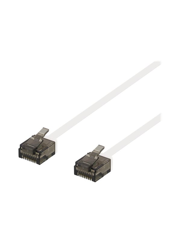 Deltaco patch cable - 15 m - white - Wei - 1m