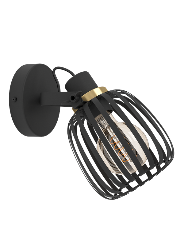 EGLO Girona schwarz messing-gebrstet