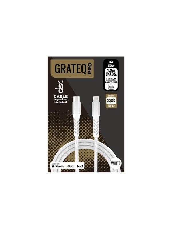 Grateq PRO Lightning cable - Lightning USB - 15 m
