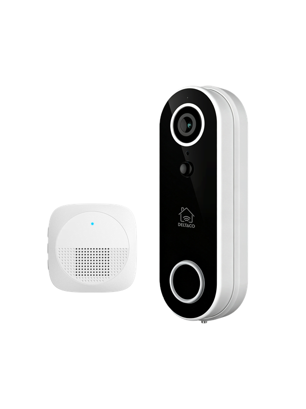 Deltaco SMART HOME Trklingel-Kamera Chime enthalten 4MP WiFi Wei