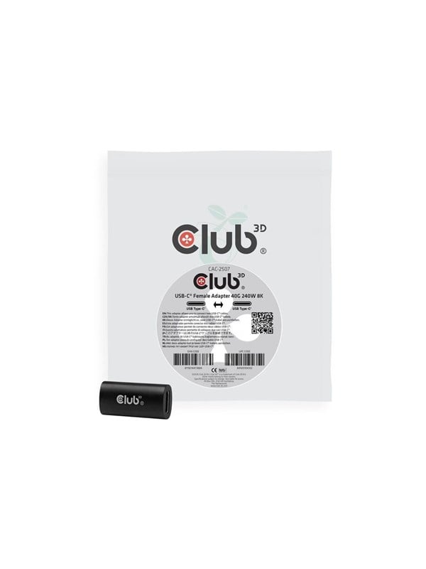 Club 3D - USB-C coupler - USB-C to USB-C