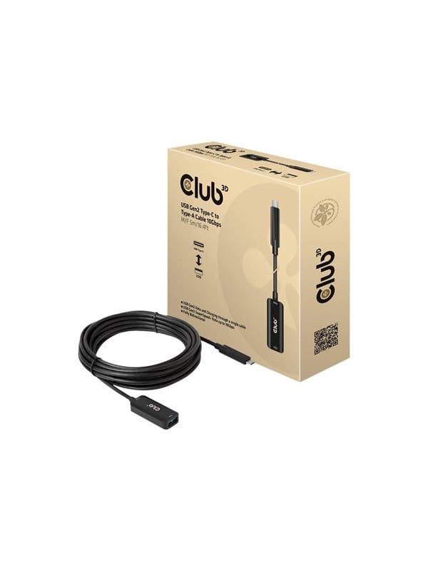 Club 3D - USB-C extension cable - USB-C to USB Type A - 5 m