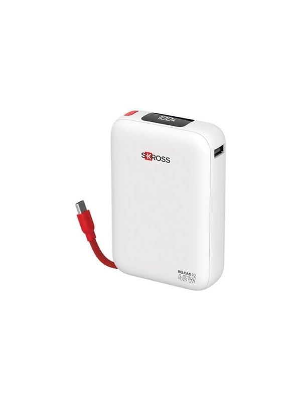 SKross Reload 20 Power Bank Compact 20K USB-C-in USB-C USB-A PD45W - 10000 mAh