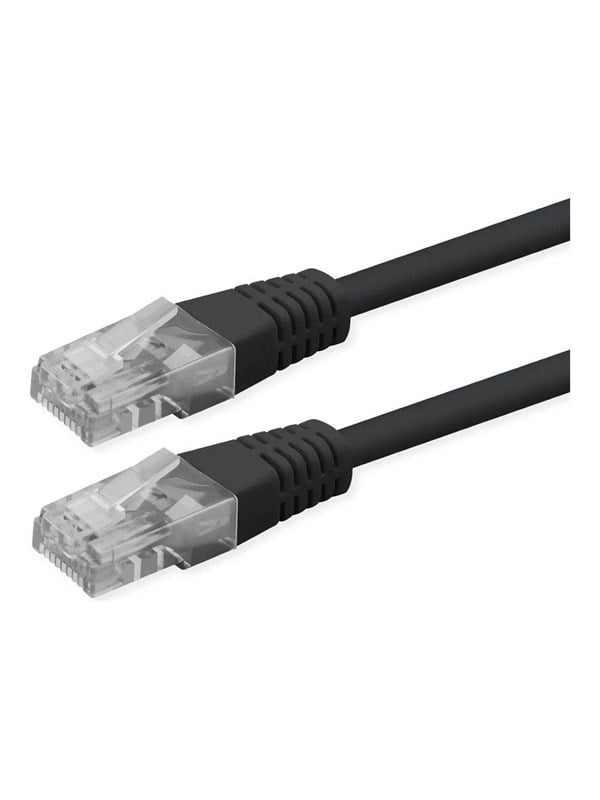 Roline patch cable - 5 m - black pantone 3C - Schwarz