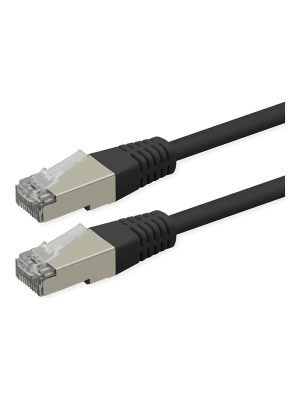 Roline patch cable - 20 m - black pantone 3C - Schwarz