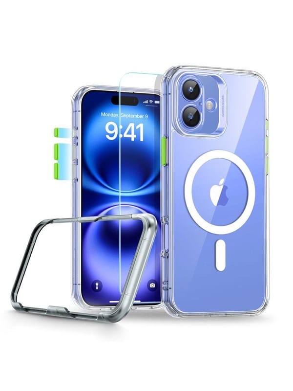 ESR Classic Pro Set Halolock MagSafe iPhone 16 Case - Clear