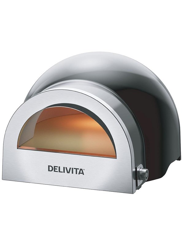 Delivita Flow Dual-Fuel Pizza Oven Very Black