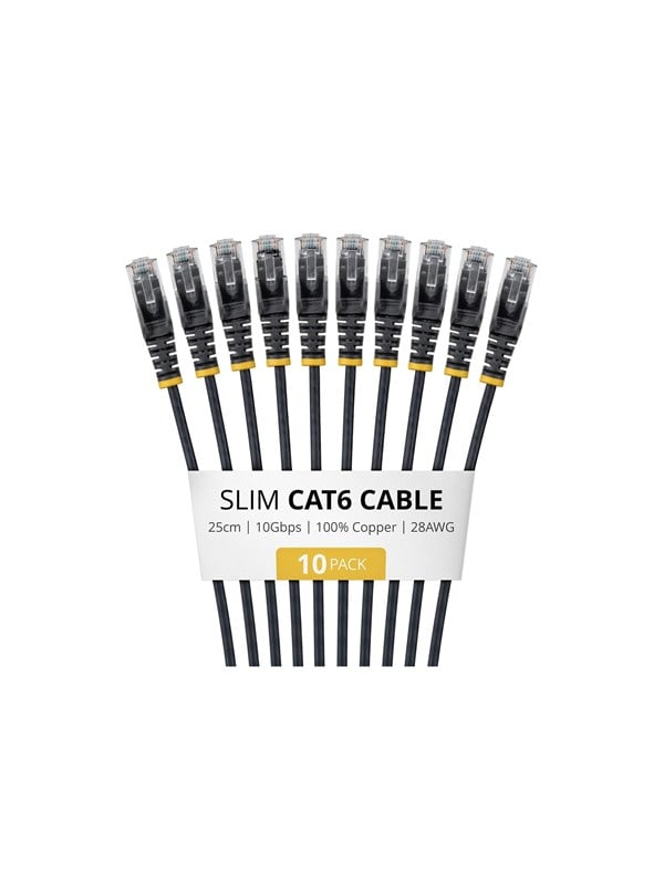 StarTechcom Startech patch cable - 25 cm - black - Schwarz