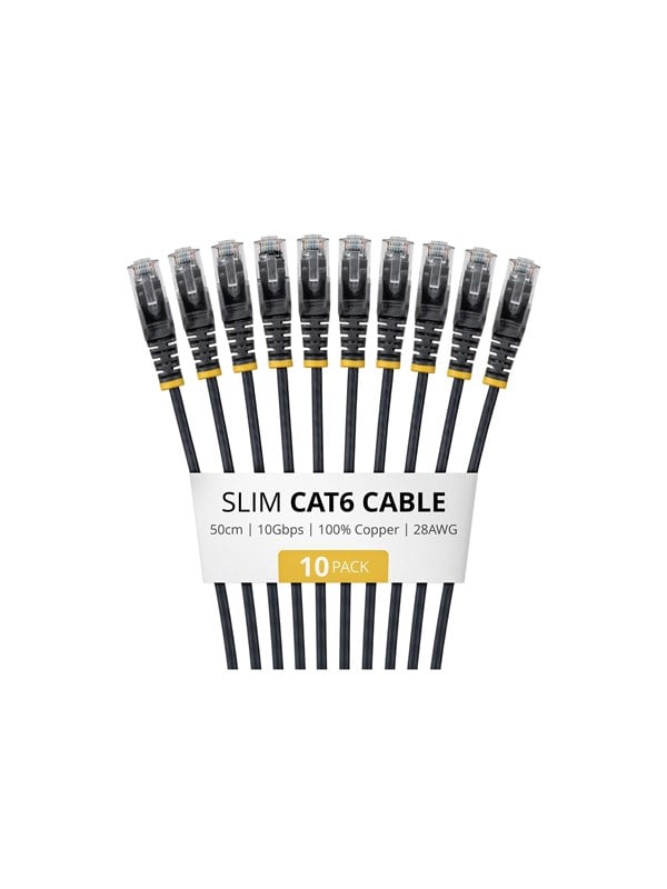 StarTechcom Startech patch cable - 50 cm - black - Schwarz