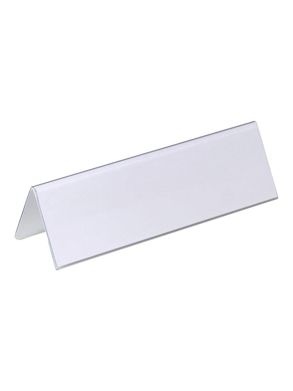 DURABLE sign holder - for 122 x 210 mm 61 x 210 mm - double-sided - transparent pack of 25