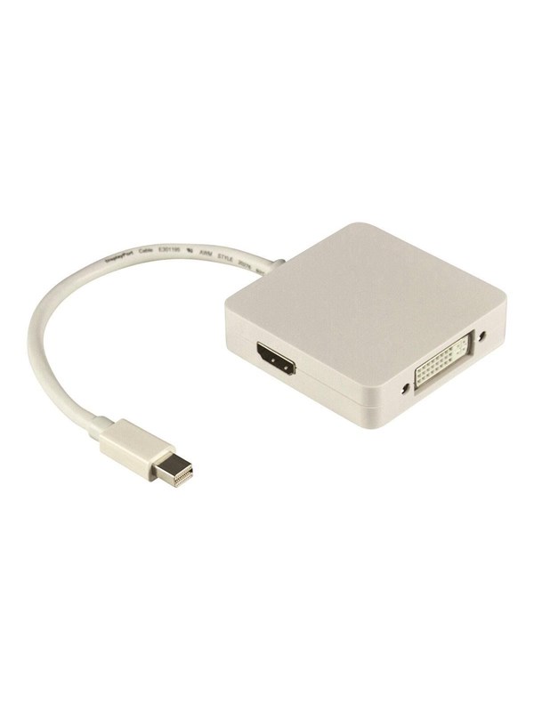 Deltaco DP-MULTI1 - adapter - DisplayPort HDMI DVI - 20 cm