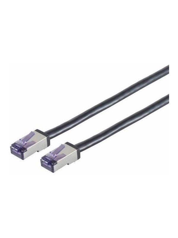 Lanview patch cable - 5 m - black - Schwarz - 5m