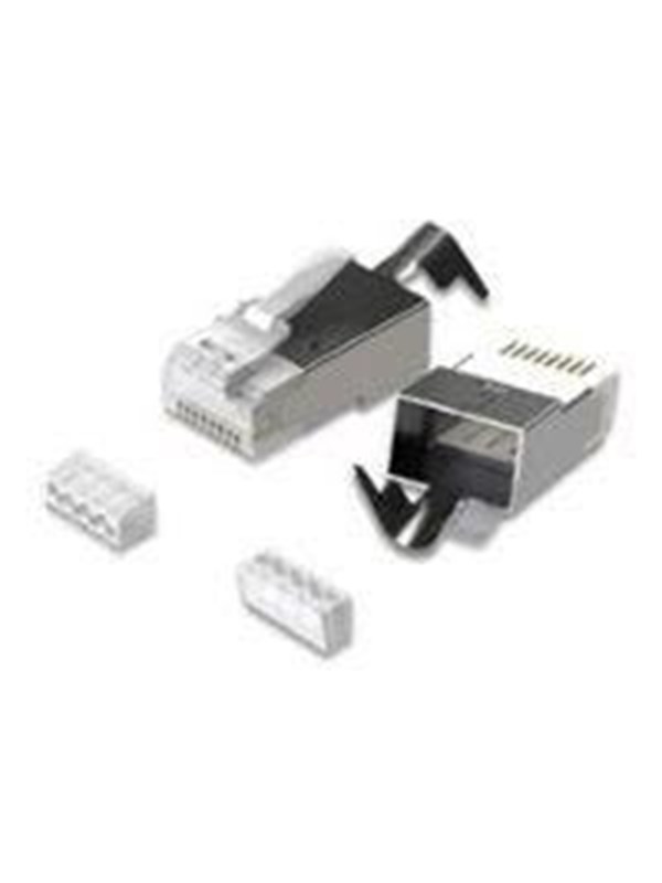 MicroConnect network connector - aluminium - Silber