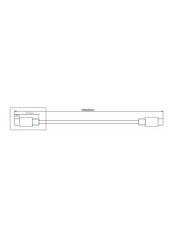MicroConnect - USB-C cable - USB-C to USB-C - 1 m