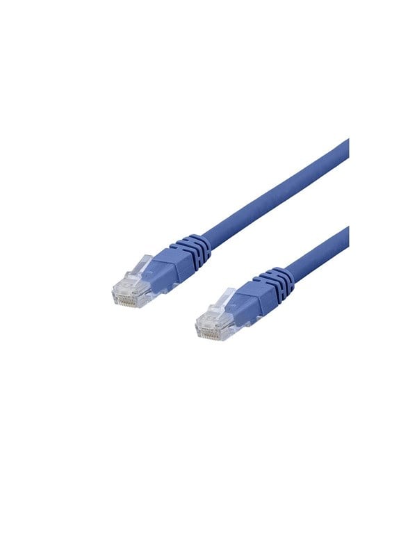 Deltaco patch cable - 30 cm - blue - Blau - 03m