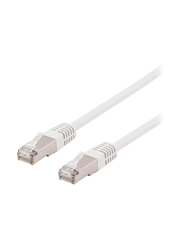 Deltaco patch cable - 3 m - white - Wei - 3m